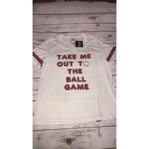 NWT Take Me Out to the Ball Game Tee Large